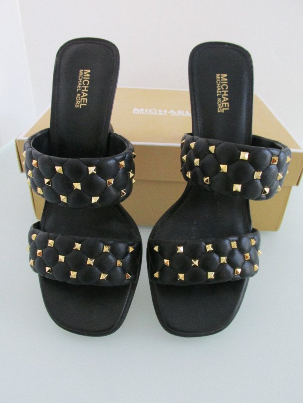 Michael Kors "Amelia Mule" Studded Mules Size 8M